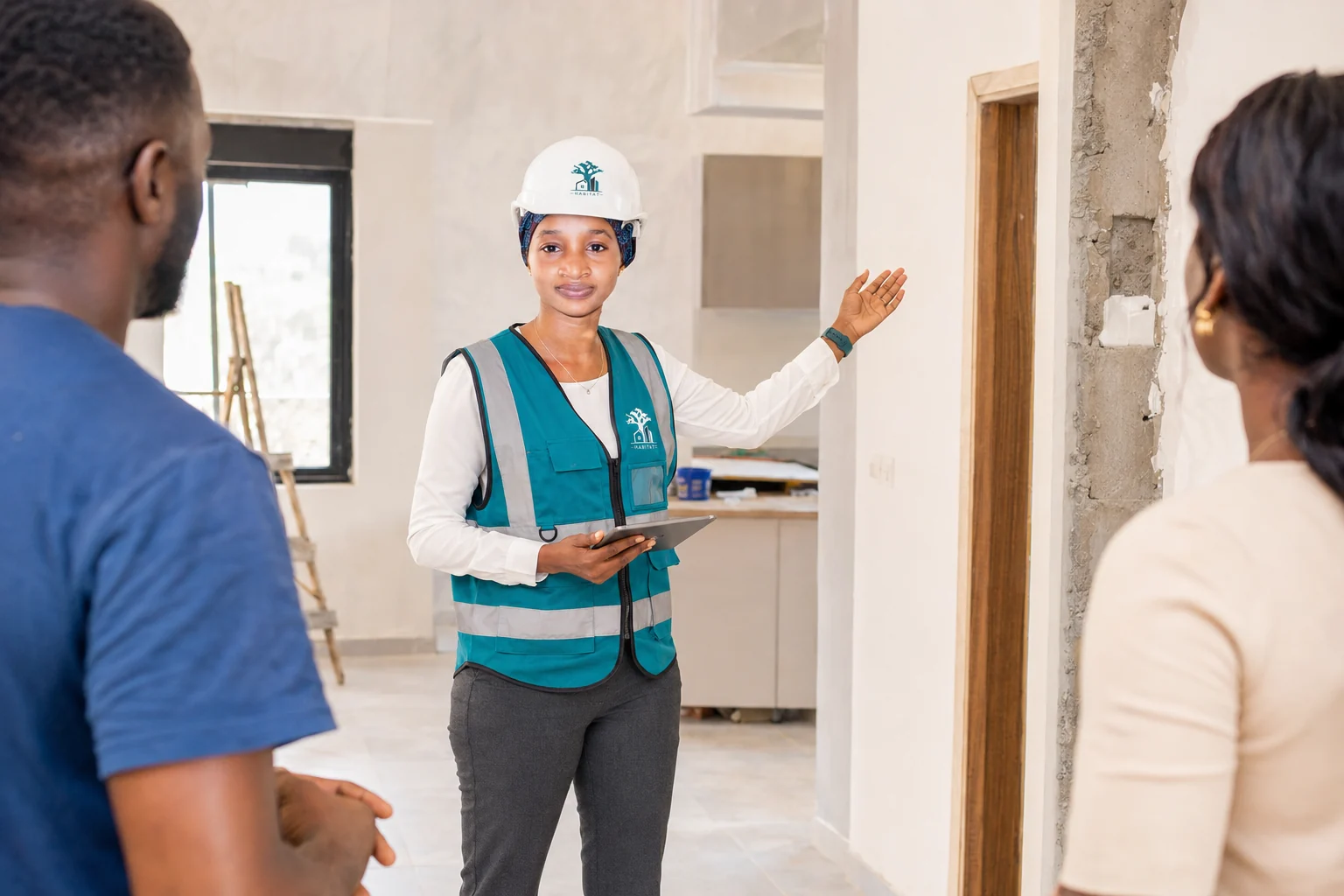 Visite technique PEXSA Habitat avec des clients